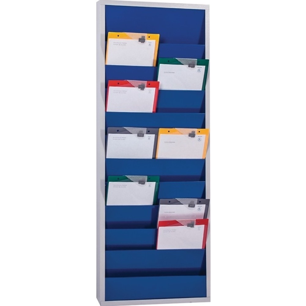 Produktabbildung: EICHNER Werkstattplaner, ultramarinblau, RAL 5002, H1278xB554xT74 mm, 2-reihig