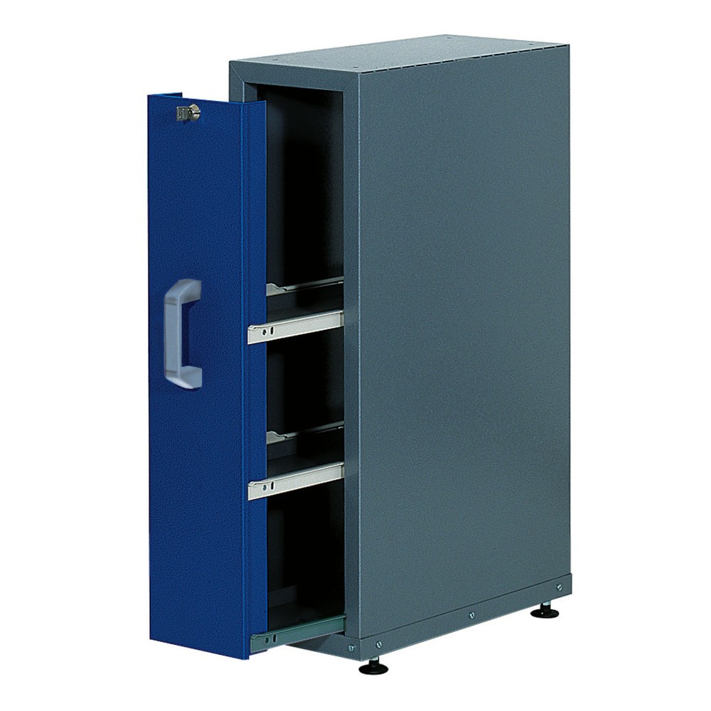 Produktabbildung: Einbauschrank mit Auszug für Werkbank, TK 300 kg, rot