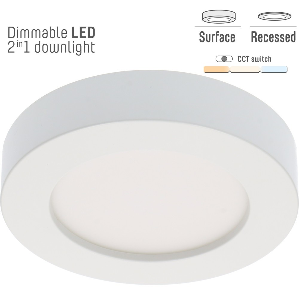 Produktabbildung: Einbaustrahler - 12W 1200lm CCT Ø150mm - dimmbar - weiß