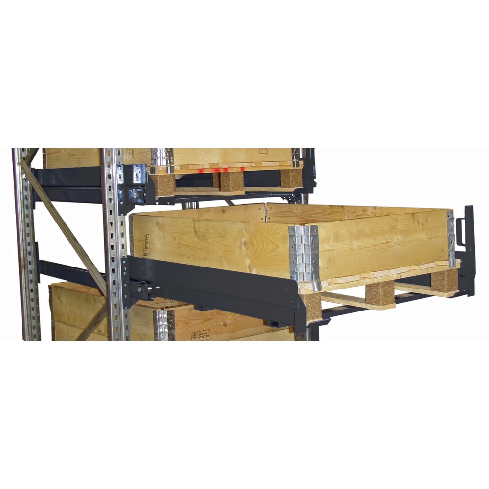 Produktabbildung Nr. 2: Einhänge-Schubfächer für Palettenregalständer, TK 800 kg, Auszug 1.200 mm