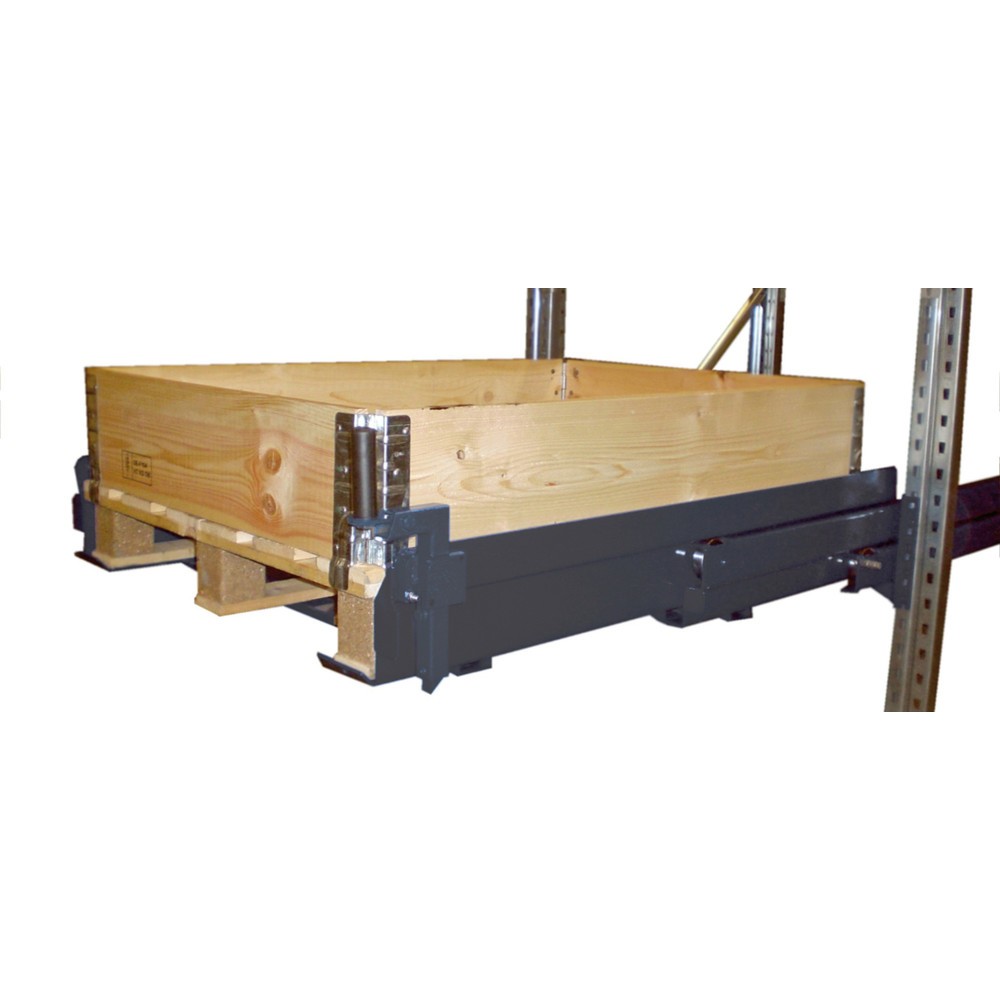 Produktabbildung: Einhänge-Schubfächer für Palettenregalständer, TK 800 kg, Auszug 1.200 mm