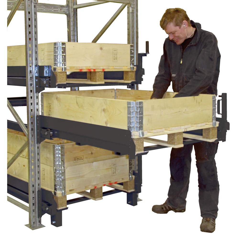 Produktabbildung Nr. 3: Einhänge-Schubfächer für Palettenregalständer, TK 800 kg, Auszug 1.200 mm