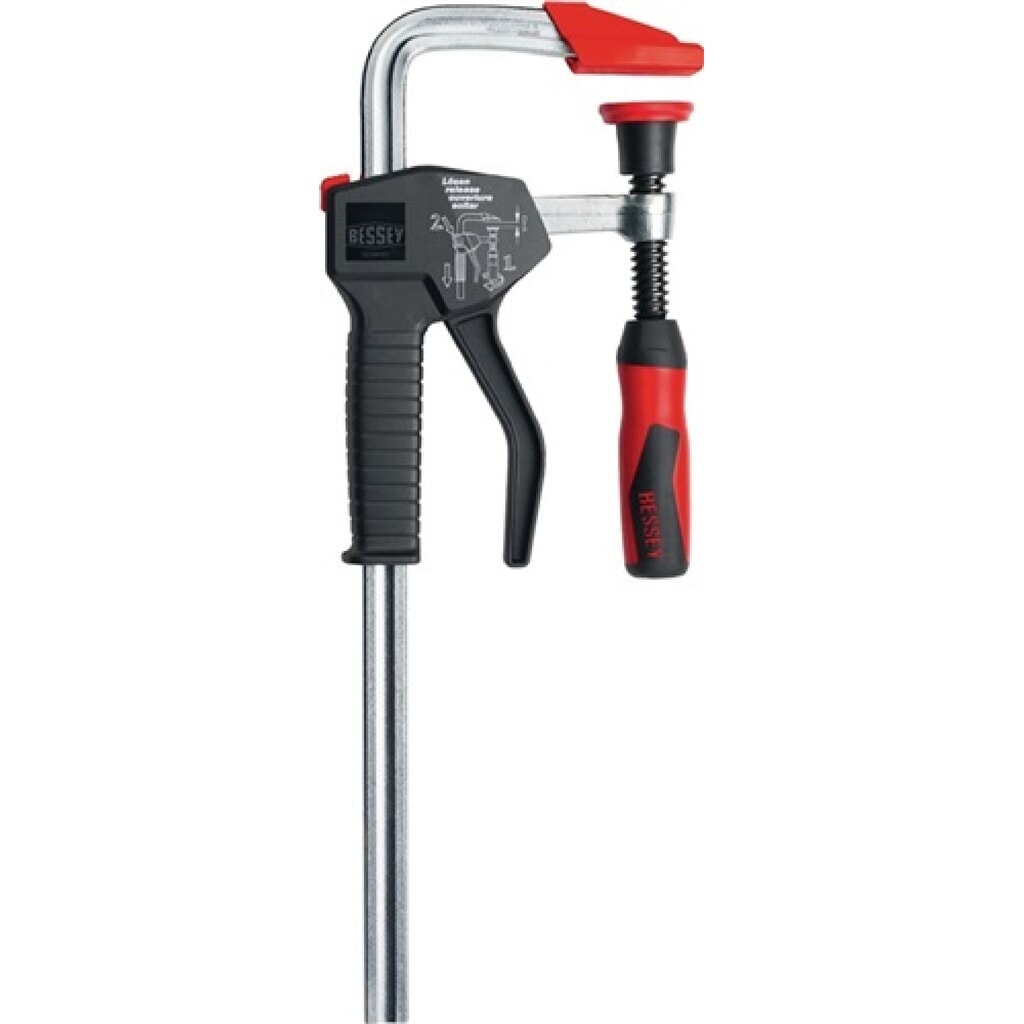 Einhandzwinge EHZ Spann-W.300mm A.100mm BESSEY Produktabbildung Nr. 1: Einhandzwinge EHZ Spann-W.300mm A.100mm BESSEY