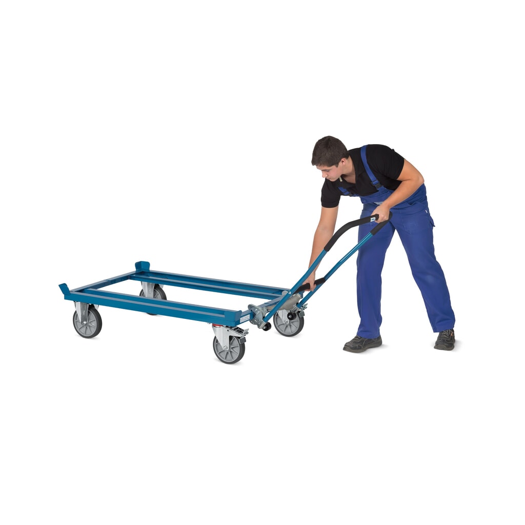 Einklink-Rohrschiebebügel für fetra® Fahrgestelle mit Fangecken Produktabbildung Nr. 2: Einklink-Rohrschiebebügel für fetra® Fahrgestelle mit Fangecken