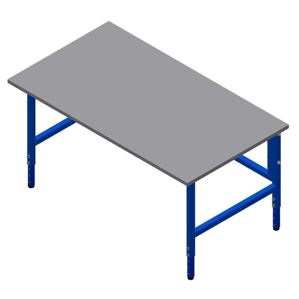 Produktabbildung Nr. 1: DAHMEN Manuell höhenverstellbarer Packtisch Classic, einseitig, HxBxT 700-950 x 1.600 x 900 mm