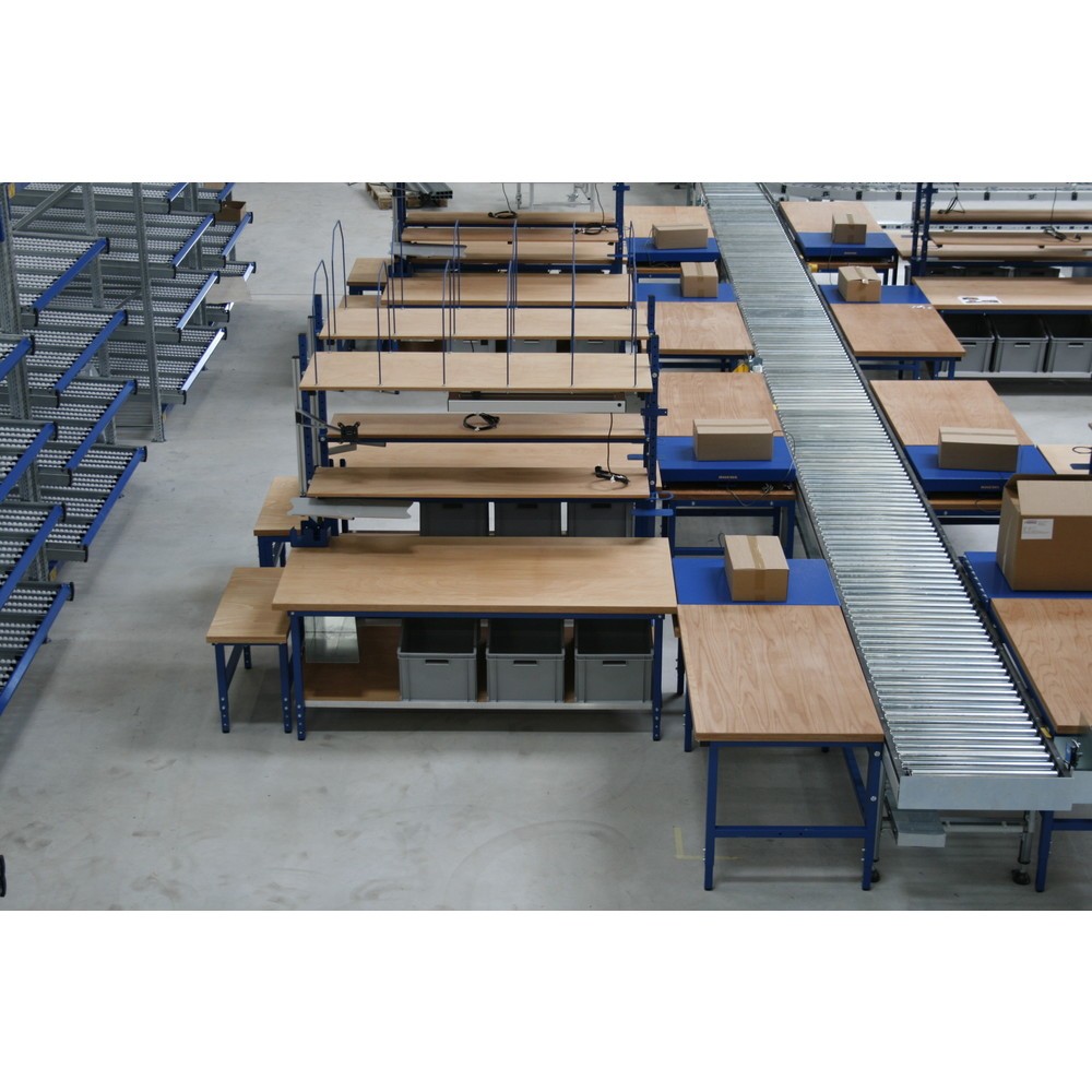 Produktabbildung Nr. 4: Komplett-Set Einzelpacktisch Multiplex, HxBxT 710-960 x 2.000 x 900 mm