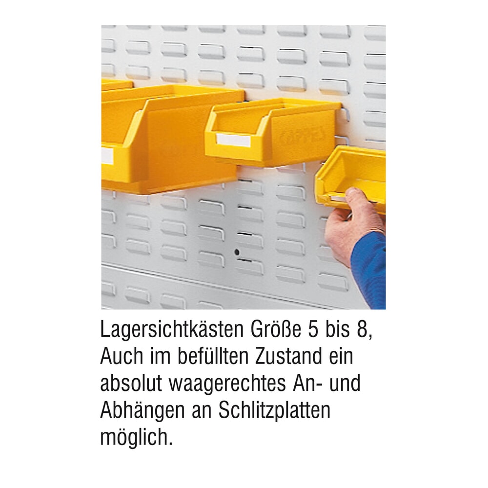 Produktabbildung Nr. 5: Kappes RasterPlan Schlitzplatte, HxB 450 x 2.000 mm, lichtgrau