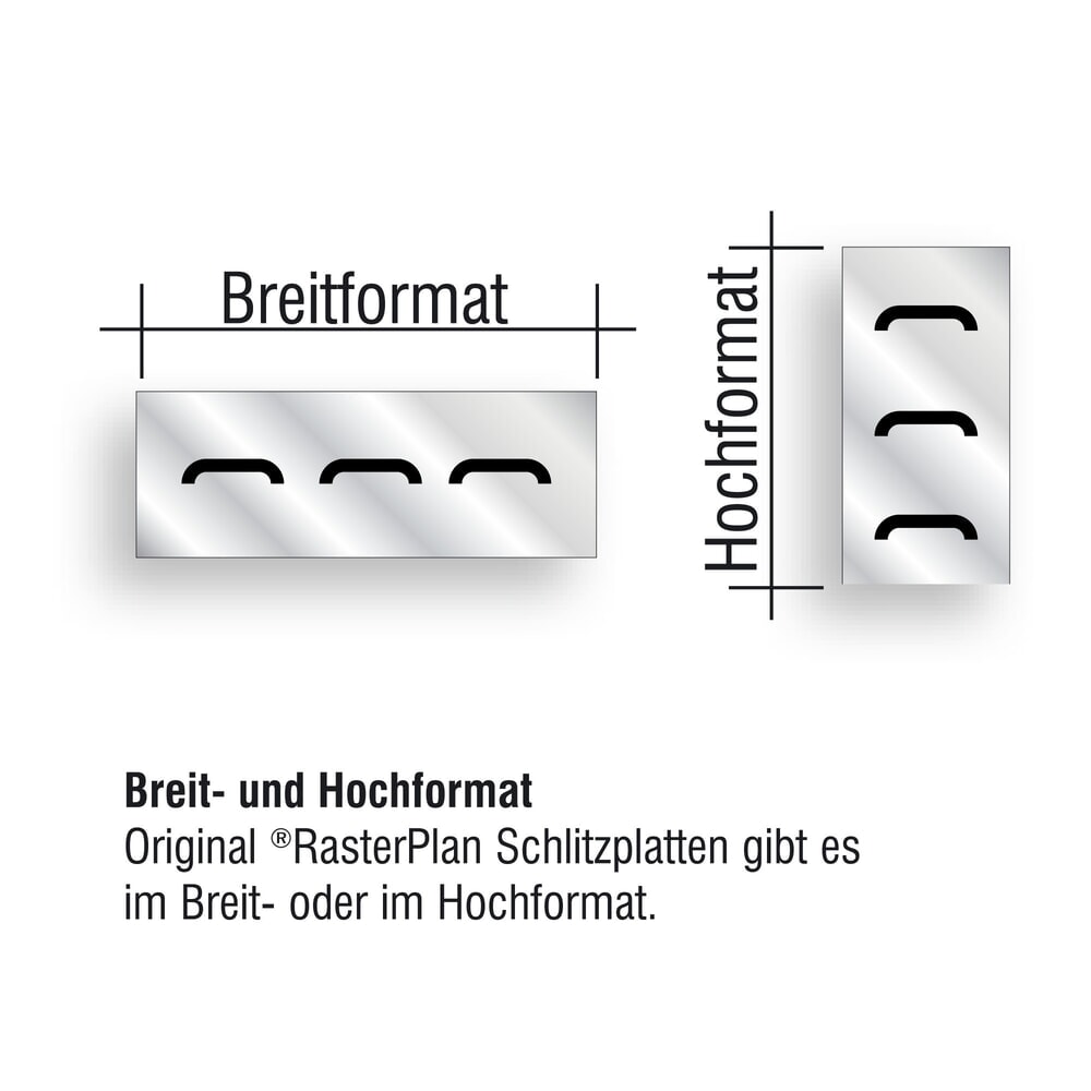 Produktabbildung Nr. 7: Kappes RasterPlan Schlitzplatte, HxB 450 x 2.000 mm, lichtgrau