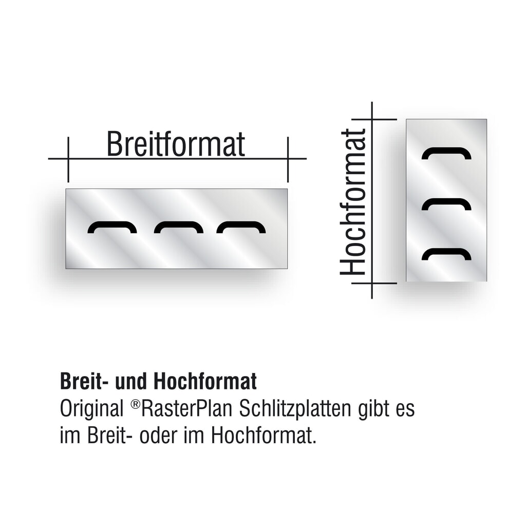 Produktabbildung Nr. 7: Kappes RasterPlan Schlitzplatte, HxB 450 x 2.000 mm, verkehrsgelb