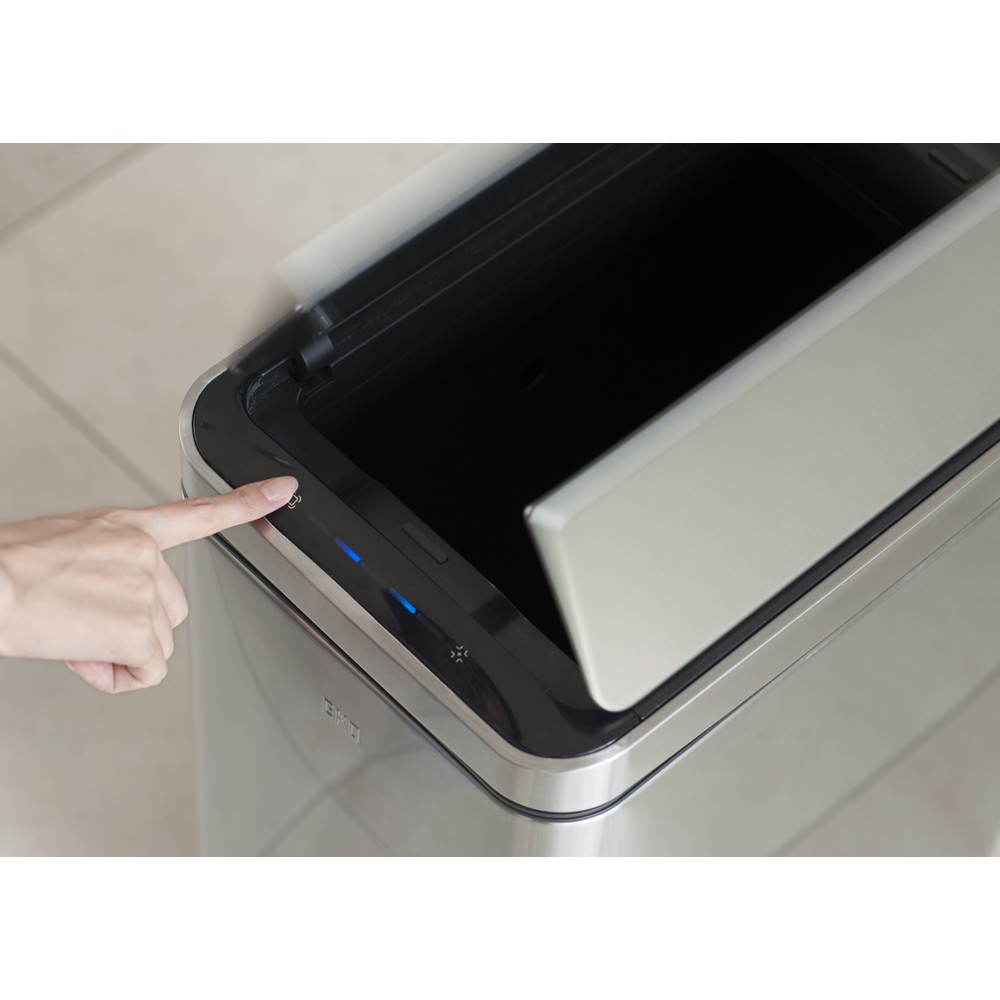 Produktabbildung Nr. 14: EKO Abfallbehälter Deluxe Phantom Sensor, 2x20 Liter, Edelstahl mattiert