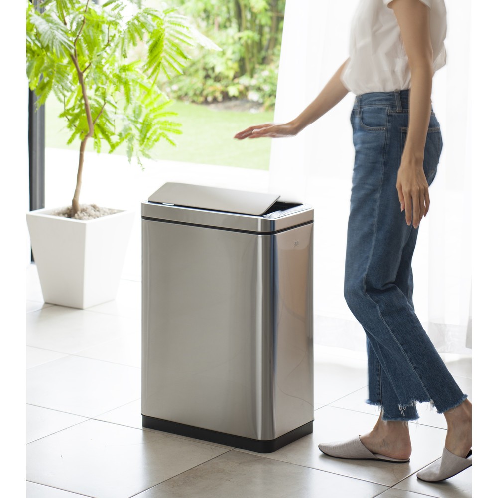 Produktabbildung Nr. 17: EKO Abfallbehälter Deluxe Phantom Sensor, 45 Liter, Edelstahl mattiert