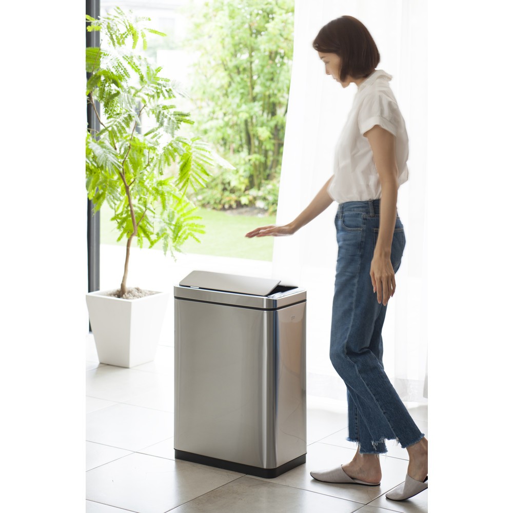 Produktabbildung Nr. 18: EKO Abfallbehälter Deluxe Phantom Sensor, 45 Liter, Edelstahl mattiert