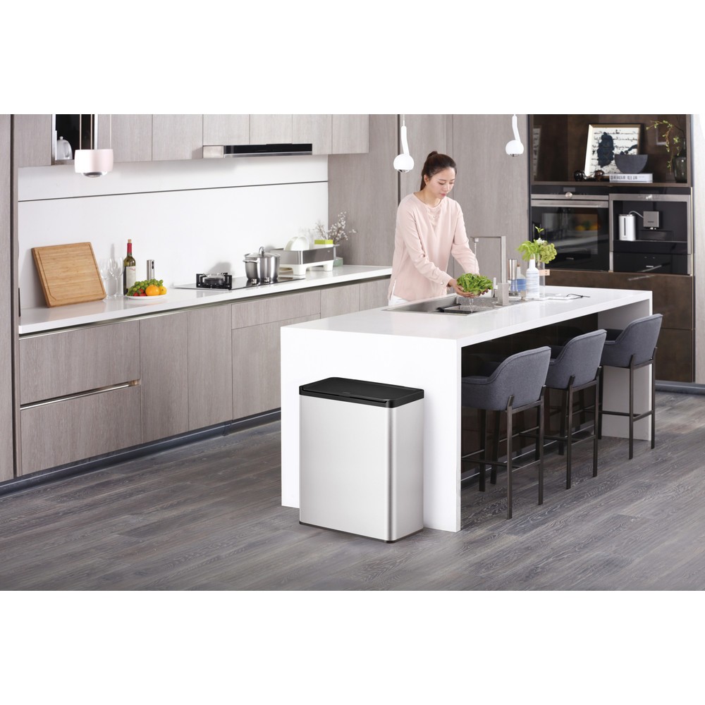 Produktabbildung Nr. 7: EKO Abfallbehälter Essential Touch, 2x20 Liter, Edelstahl mattiert