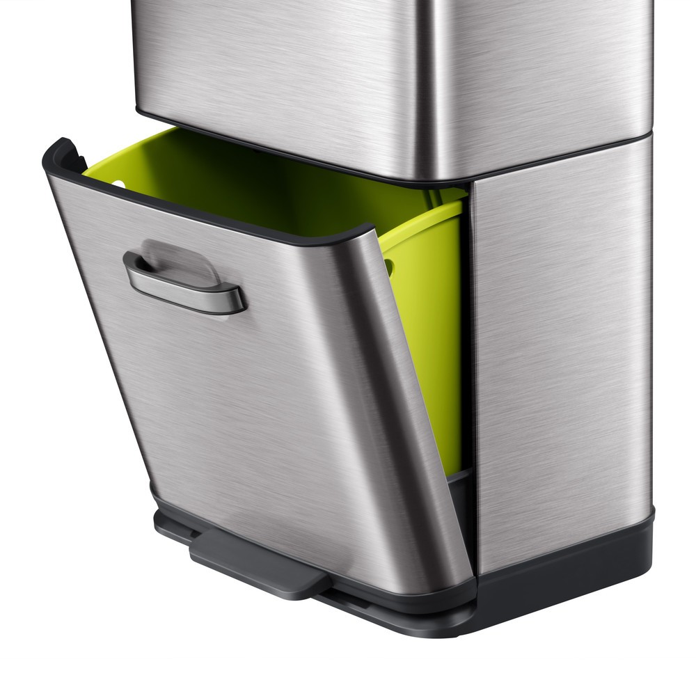 Produktabbildung Nr. 7: EKO Abfallbehälter Himalaya, mit Sensor, 1x35 + 1x25 Liter, Edelstahl mattiert