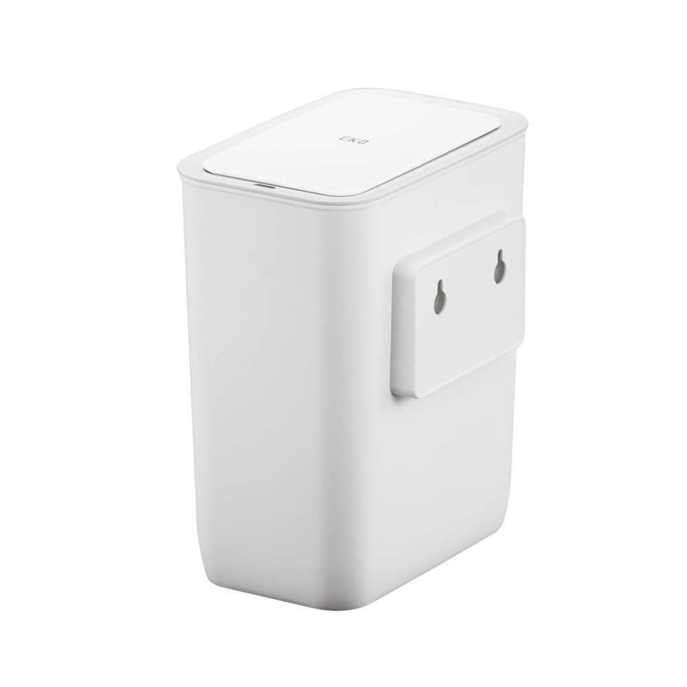 Produktabbildung: EKO Abfallbehälter Morandi Smart, mit Sensor, zur Wandmontage, 8 Liter, weiß