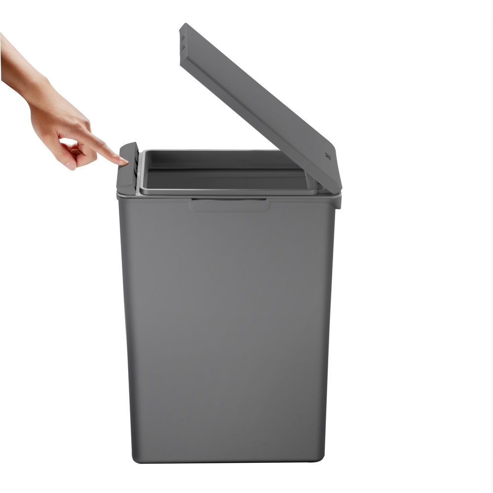 Produktabbildung Nr. 3: EKO Abfallbehälter Morandi Touch, 20 Liter, grau