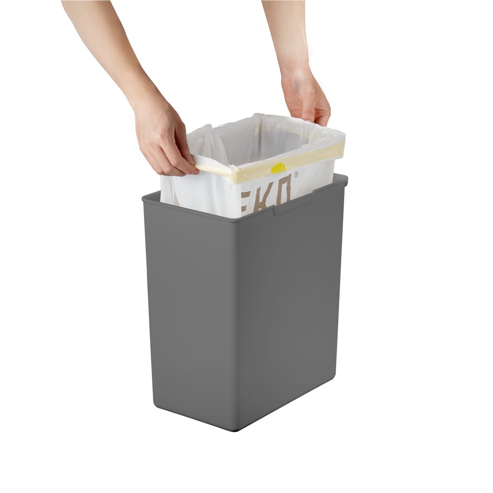 Produktabbildung Nr. 4: EKO Abfallbehälter Morandi Touch, 20 Liter, grau