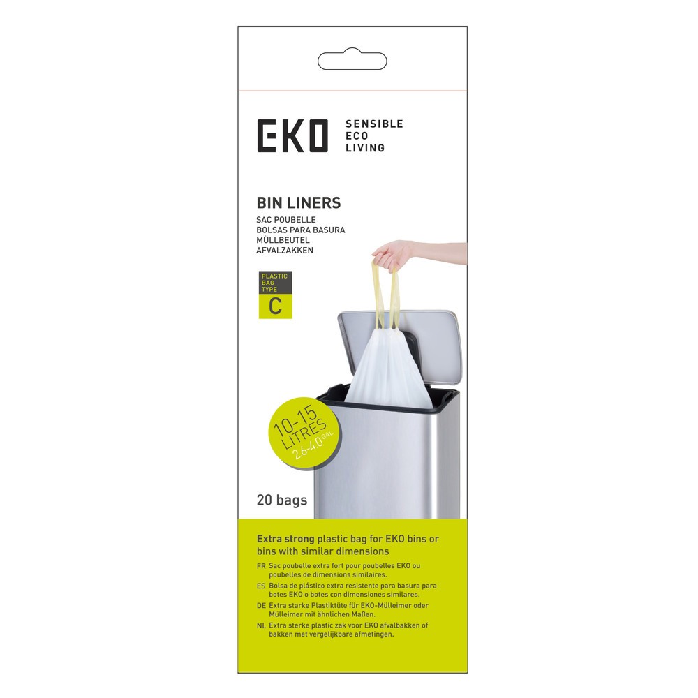 Produktabbildung: EKO Abfallsäcke, weiß, 15 Liter, 420 Stk/VE