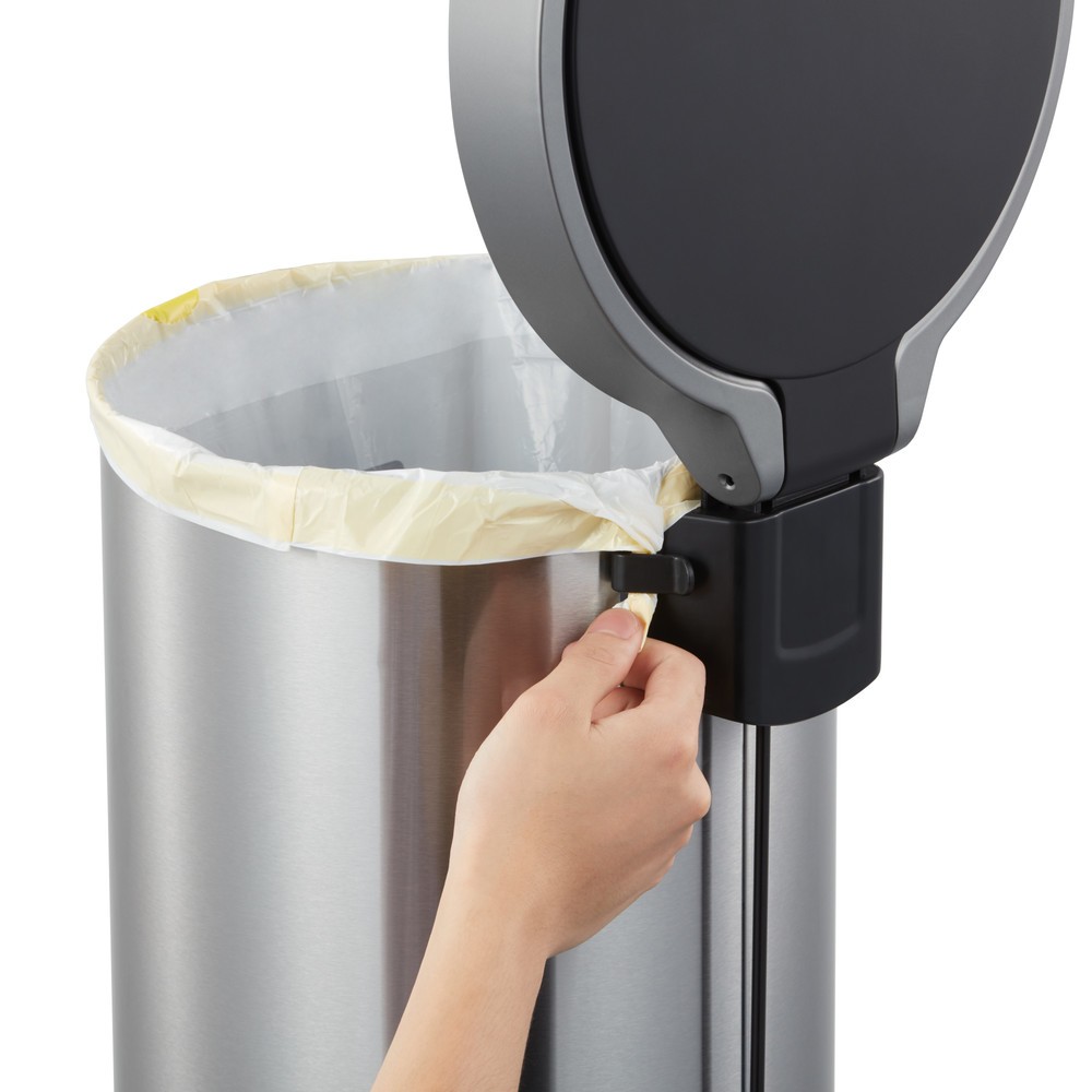 Produktabbildung Nr. 7: EKO Tret-Abfallbehälter Aria, 35 Liter, Edelstahl mattiert