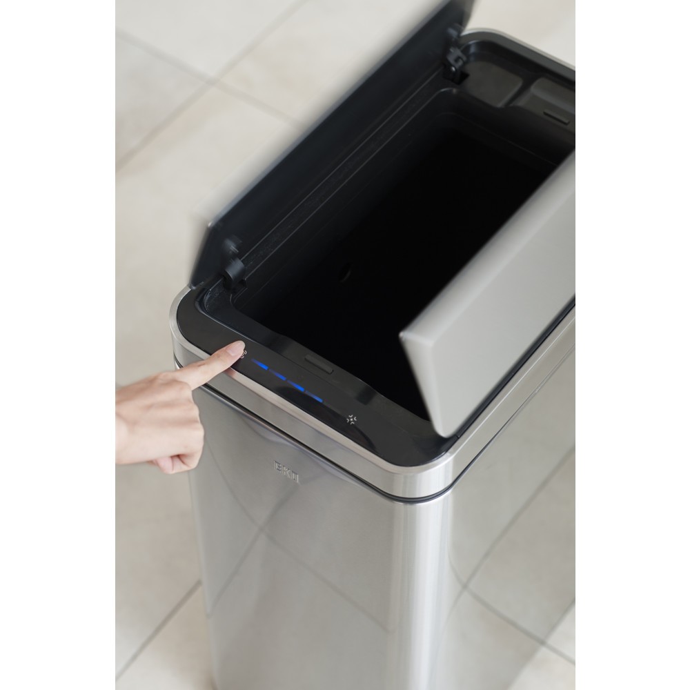 Produktabbildung Nr. 11: EKO Abfallbehälter Deluxe Phantom Sensor, 45 Liter, Edelstahl mattiert
