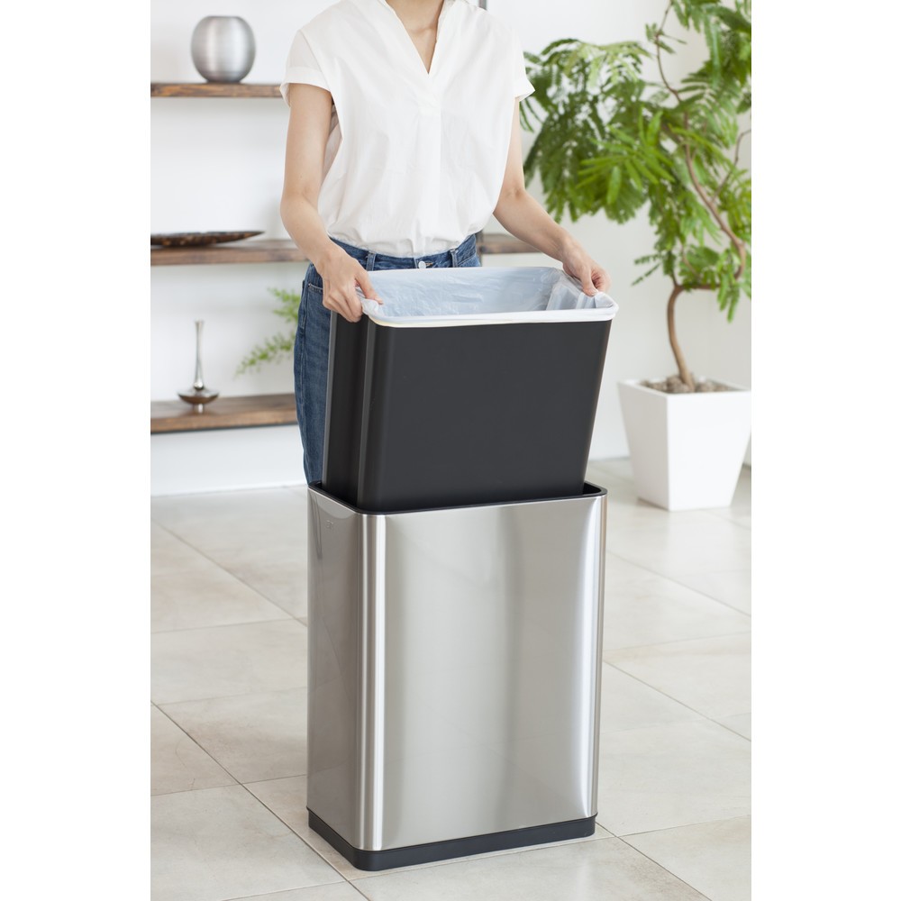 Produktabbildung Nr. 22: EKO Abfallbehälter Deluxe Phantom Sensor, 45 Liter, Edelstahl mattiert