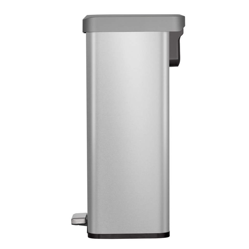 Produktabbildung Nr. 3: EKO Tret-Abfallbehälter Cozy, 45 Liter, Edelstahl mattiert