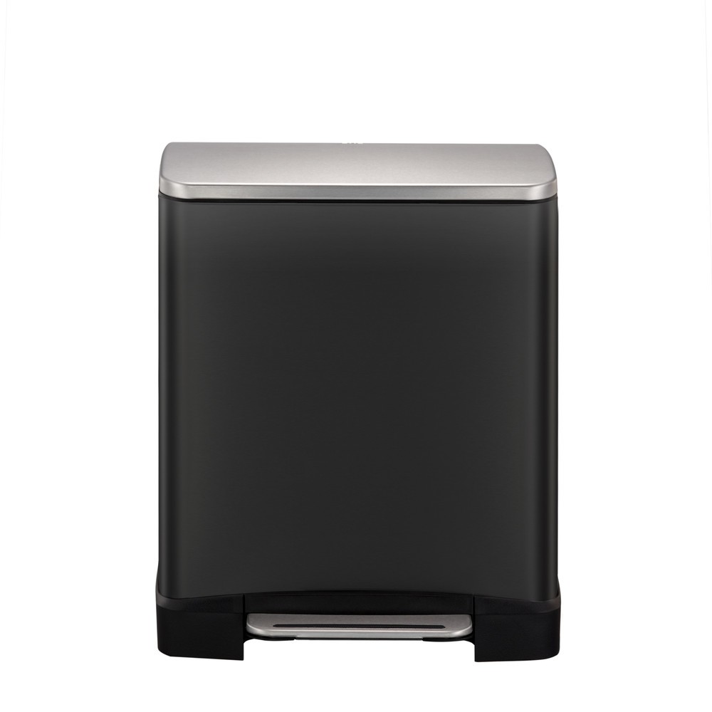 Produktabbildung Nr. 2: EKO Tret-Abfallbehälter E-Cube, 12 Liter, schwarz