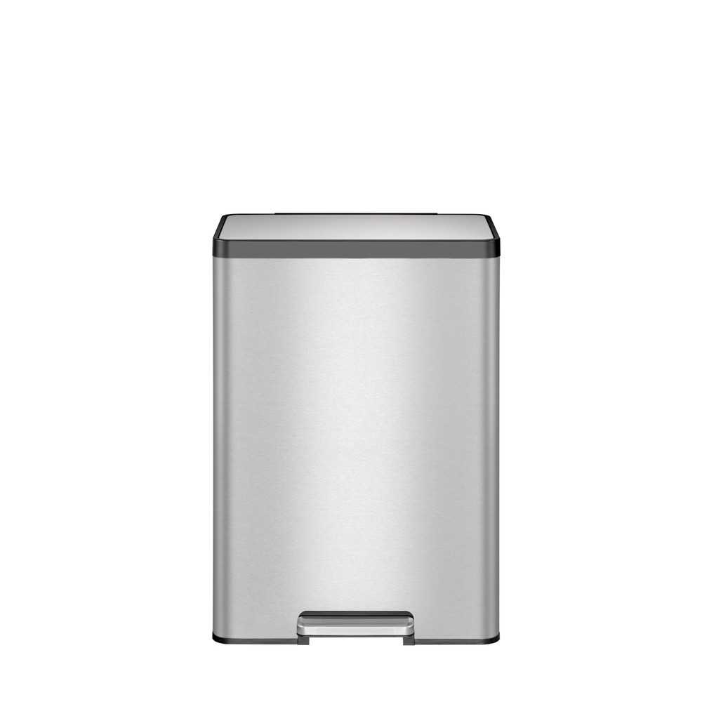 Produktabbildung Nr. 4: EKO Tret-Abfallbehälter Ecocasa 2, 2x20 Liter, Edelstahl mattiert