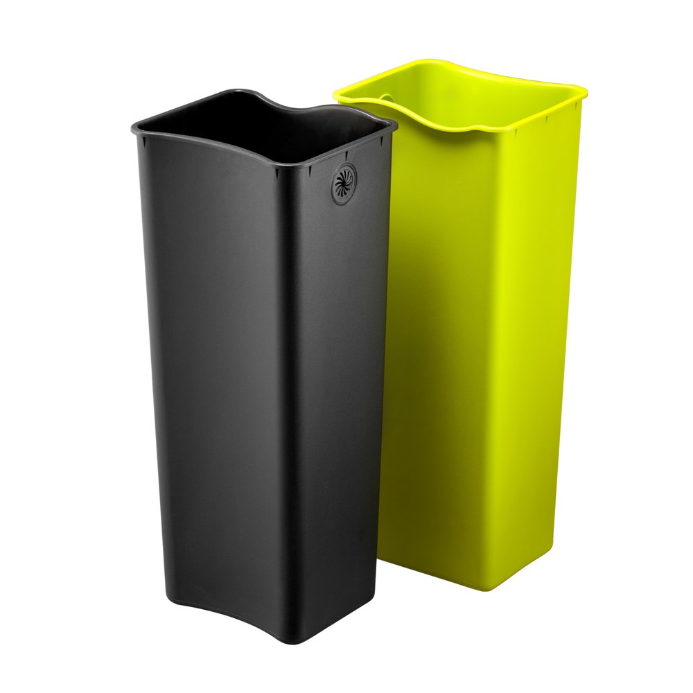Produktabbildung Nr. 9: EKO Tret-Abfallbehälter Ecofly, 2x20 Liter, Edelstahl mattiert