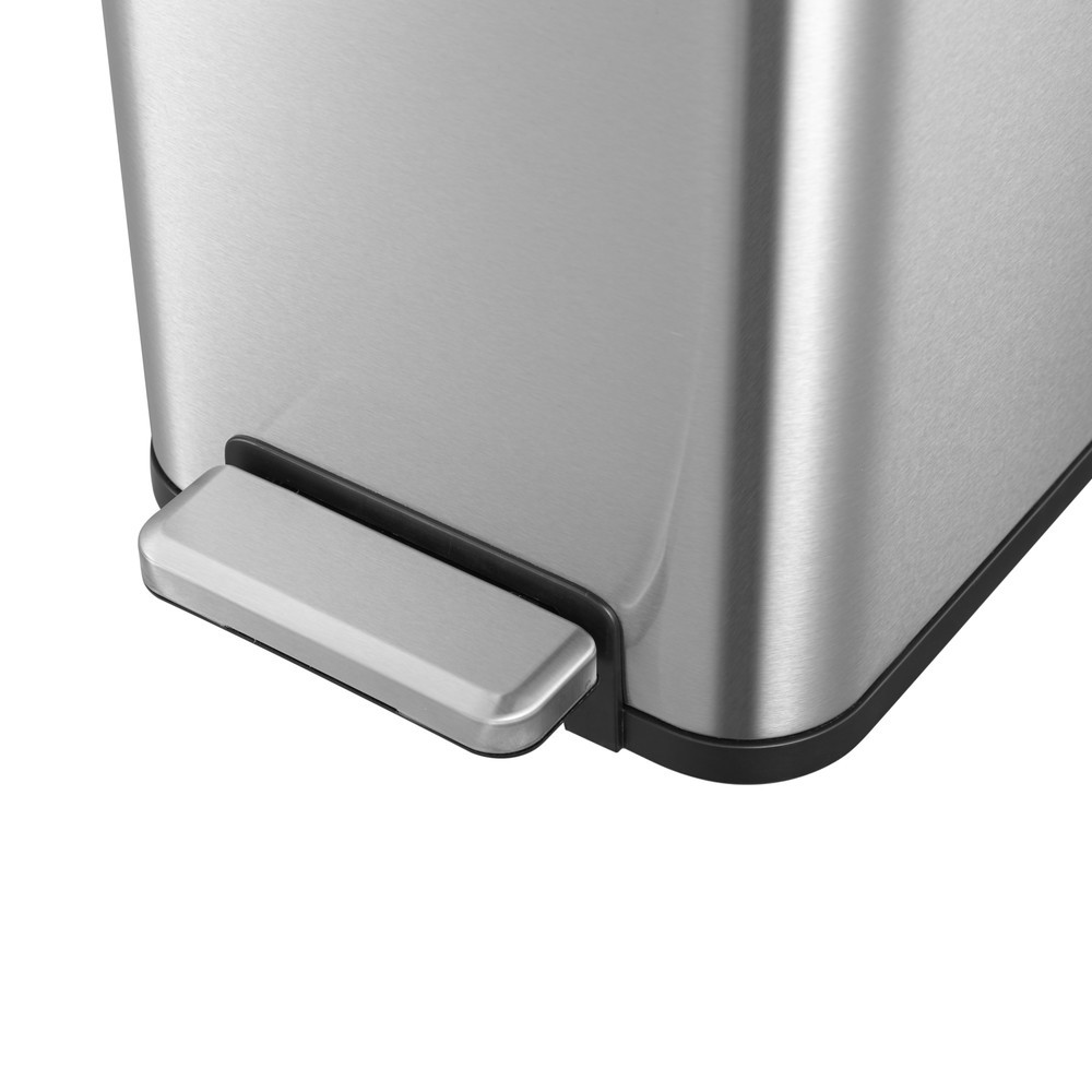 Produktabbildung Nr. 10: EKO Tret-Abfallbehälter Ecofly II, 45 Liter, Edelstahl mattiert