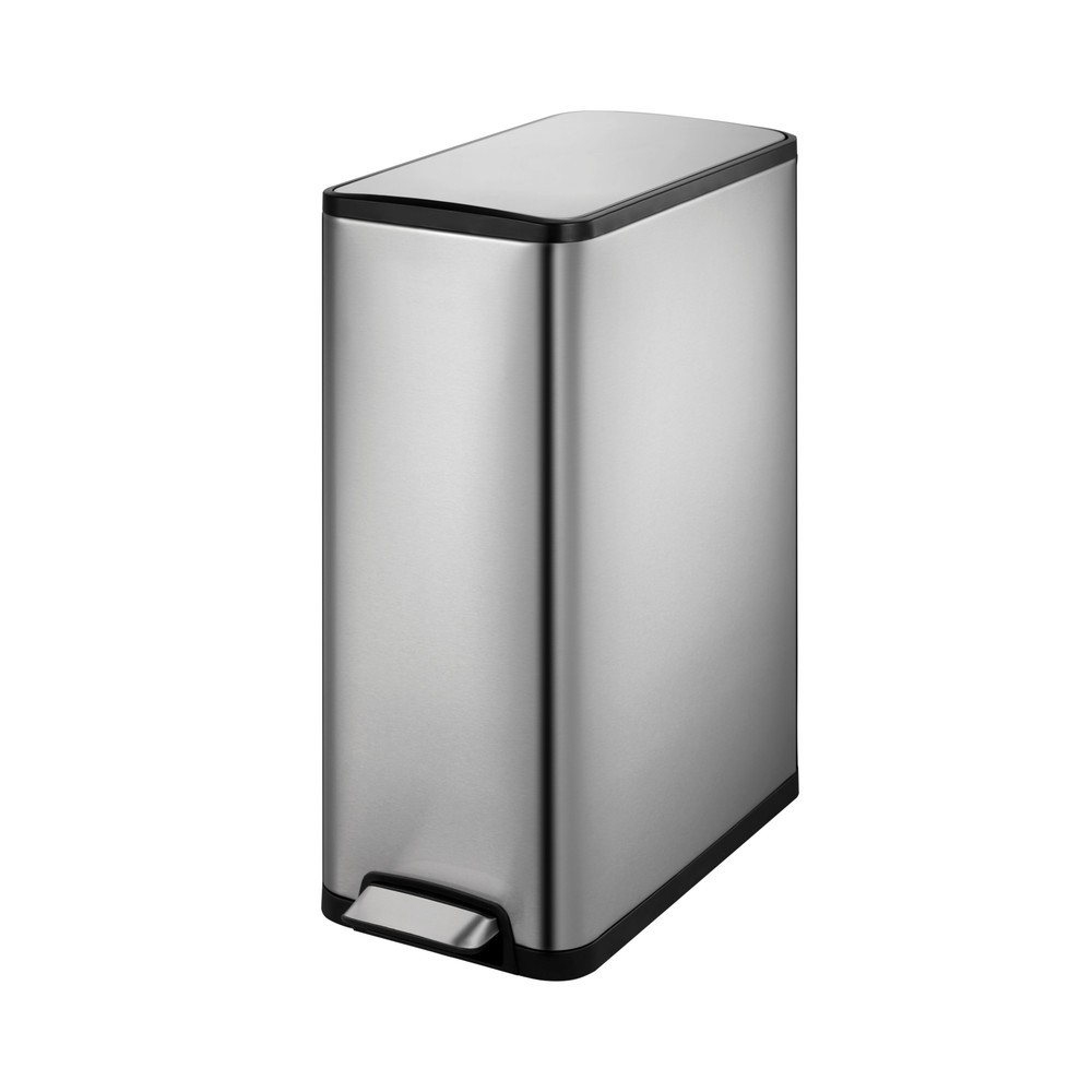 Produktabbildung: EKO Tret-Abfallbehälter Ecoslim, 45 Liter, Edelstahl mattiert