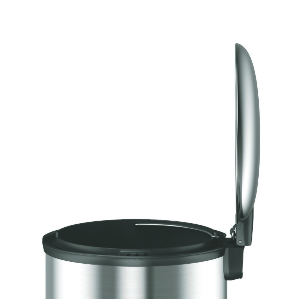 Produktabbildung Nr. 3: EKO Tret-Abfallbehälter Ellipse, 30 Liter, Edelstahl mattiert