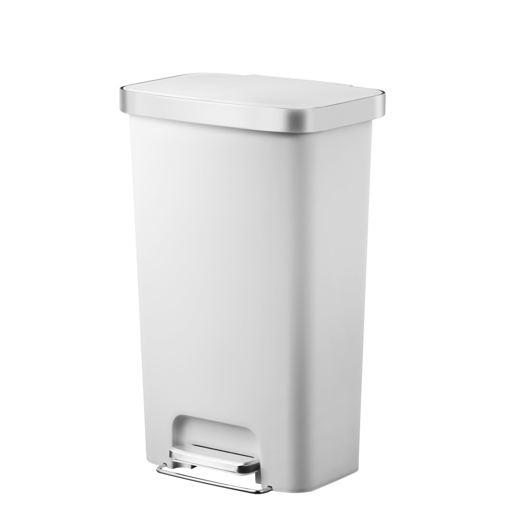 Produktabbildung Nr. 1: EKO Tret-Abfallbehälter Hana, 45 Liter, weiß