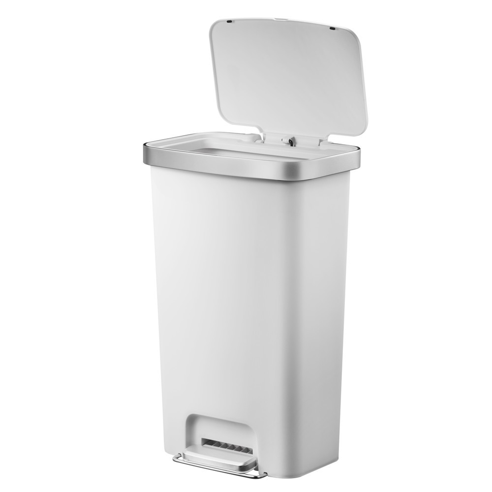 Produktabbildung Nr. 2: EKO Tret-Abfallbehälter Hana, 45 Liter, weiß