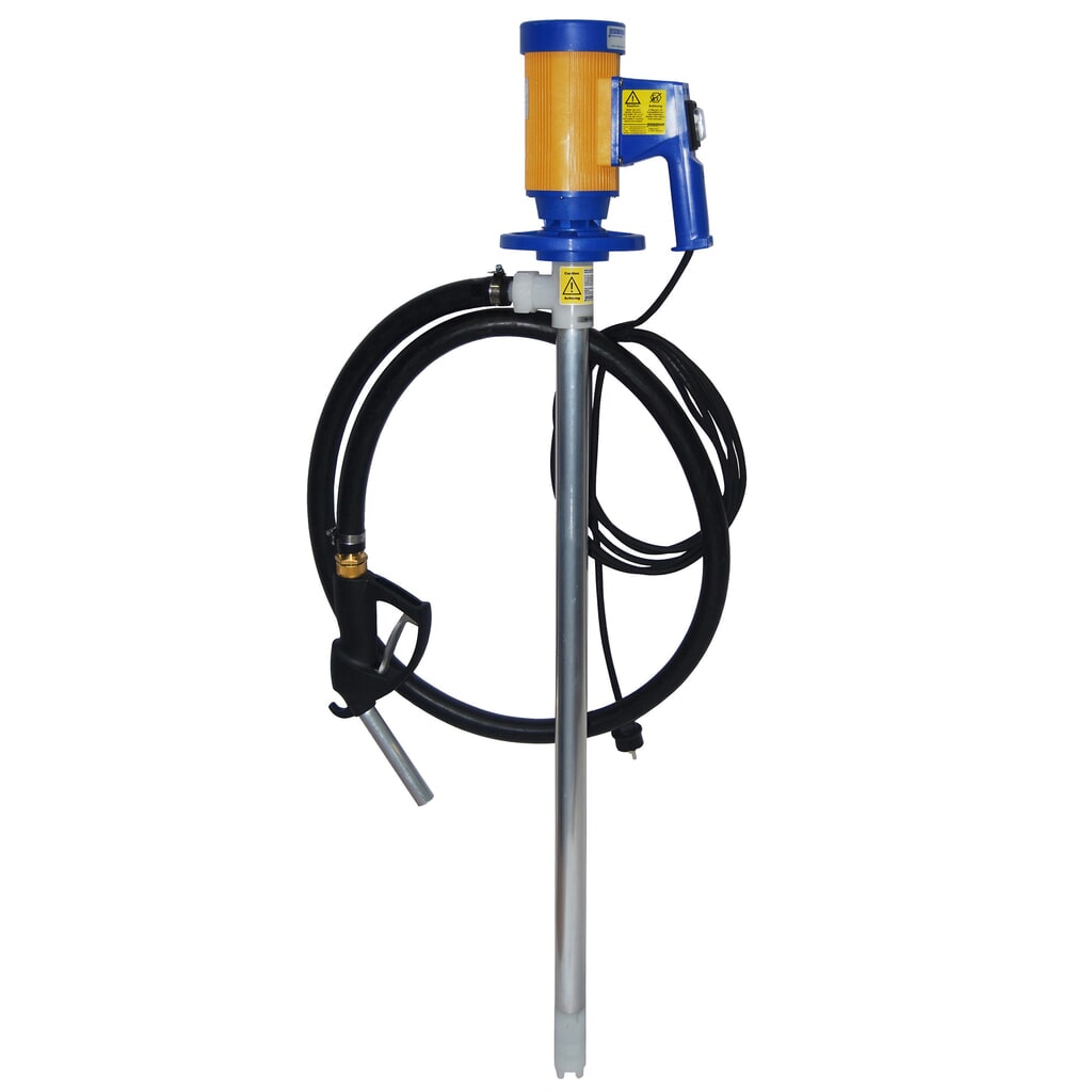 Elektrisches Fasspumpen-Set für Mineralölprodukte, für Fässer Produktabbildung: Elektrisches Fasspumpen-Set für Mineralölprodukte, für Fässer