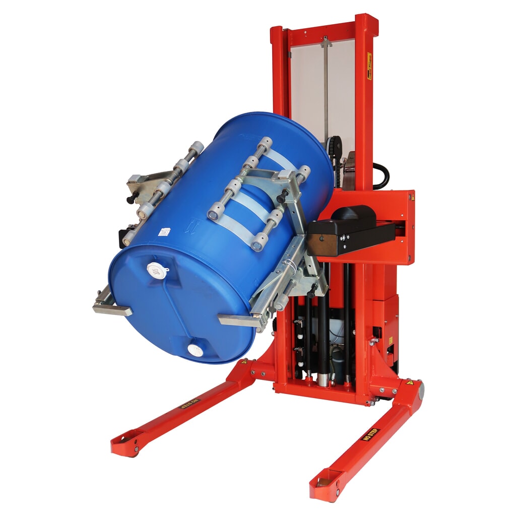 Logitrans Elektro-Multifasskipper, schwenkbar, einstellbare Greifarme Produktabbildung Nr. 2: Logitrans Elektro-Multifasskipper, schwenkbar, einstellbare Greifarme