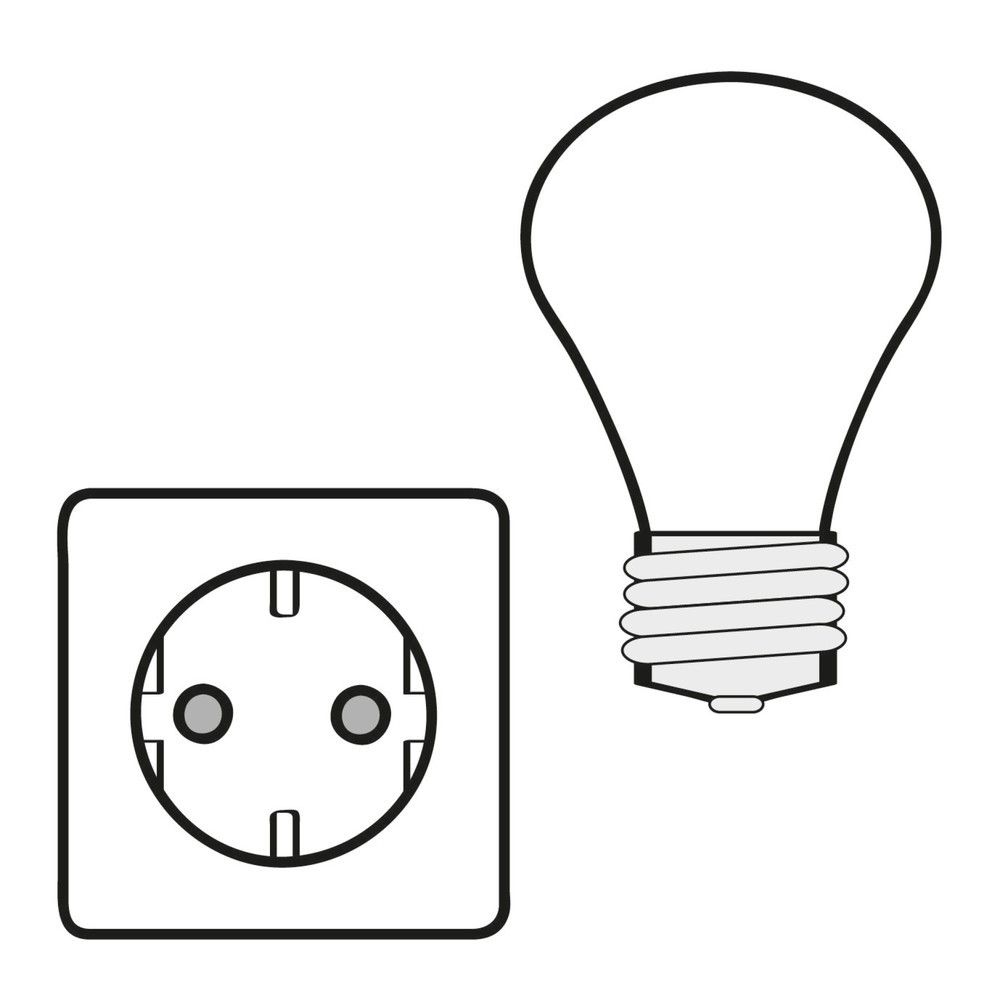 Produktabbildung Nr. 2: Elektroinstallationspaket für SAFE-Tank Gefahrstoffcontainer, 2 X 28 W, 230 V
