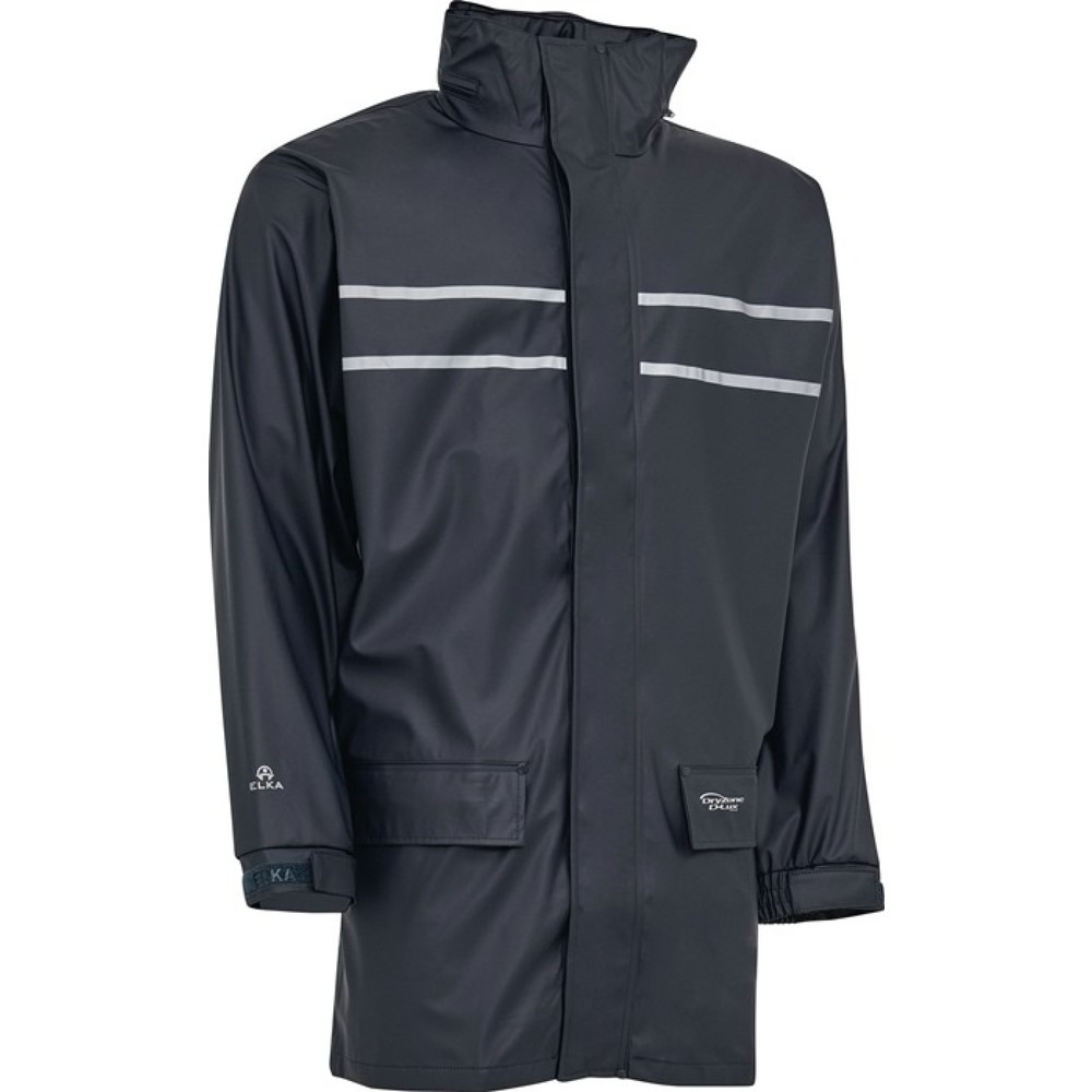 Produktabbildung: ELKA RAINWEAR Regenschutzjacke DRY ZONE D-LUX, Größe XXL, marine