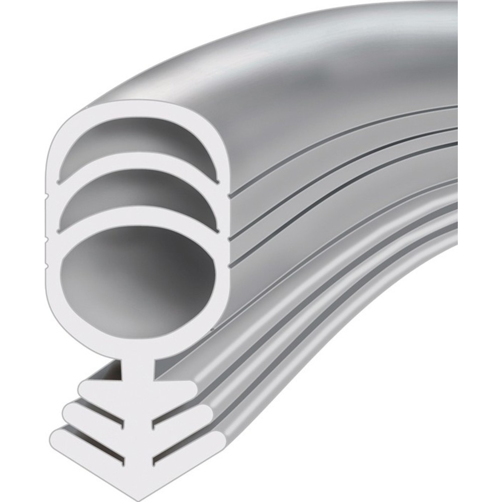 Produktabbildung: ELLEN Renovierungsdichtung Universeal Plus, TPE blank schwarz, Länge 25 m Breite 8 mm zum Einziehen