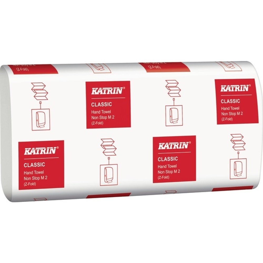 Produktabbildung: ELOS Falthandtuch Katrin Classic M 2, 2-lagig weiß, L203xB240ca.mm