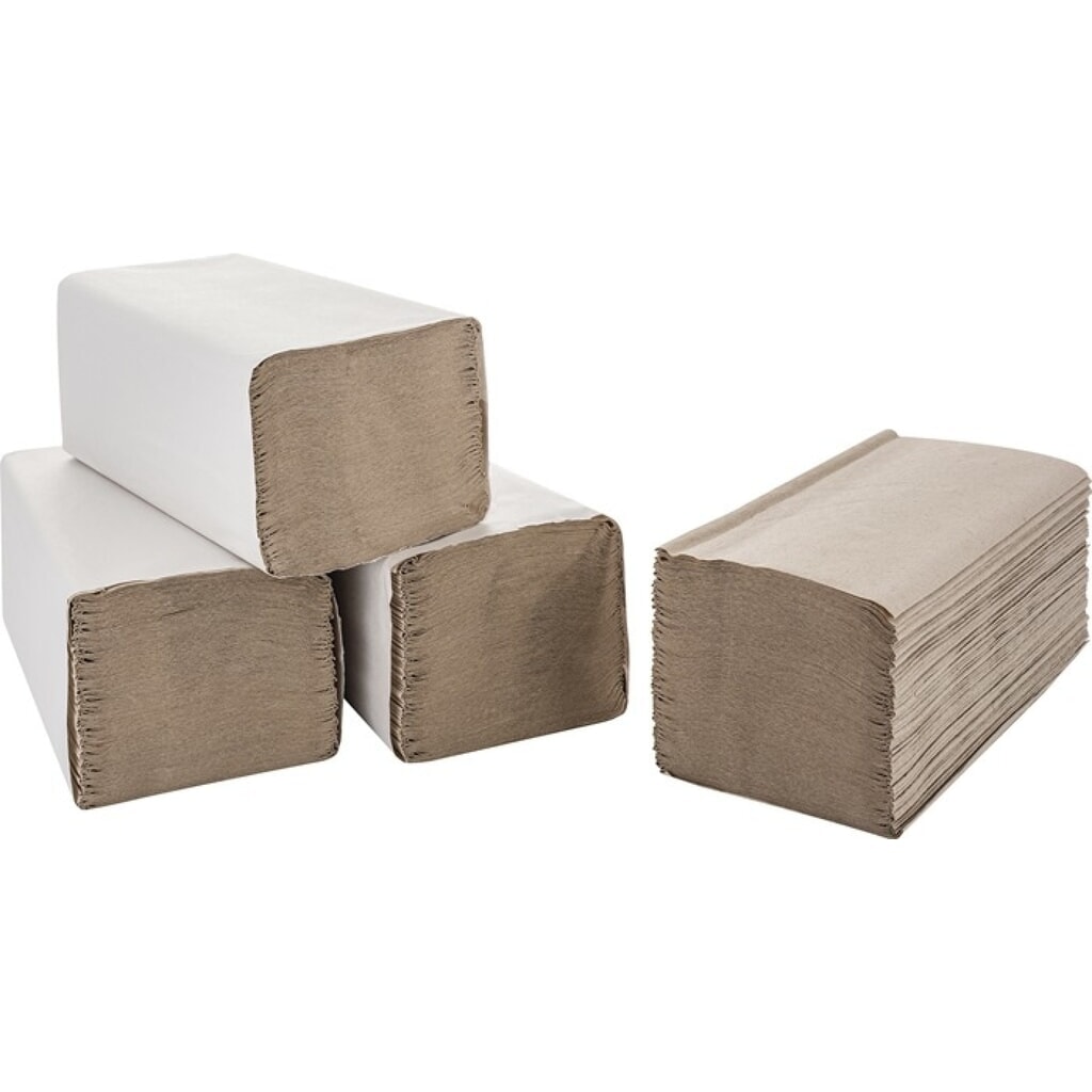 ELOS Papierhandtücher 1-lagig natur Produktabbildung: ELOS Papierhandtücher 1-lagig natur