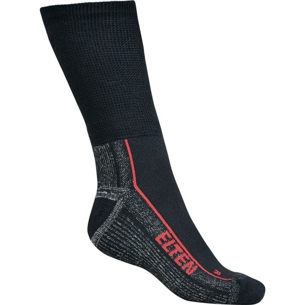 Produktabbildung: ELTEN Funktionssocke Perfect Fit Socks ESD (Carbon), Größe 39-42 schwarz/grau