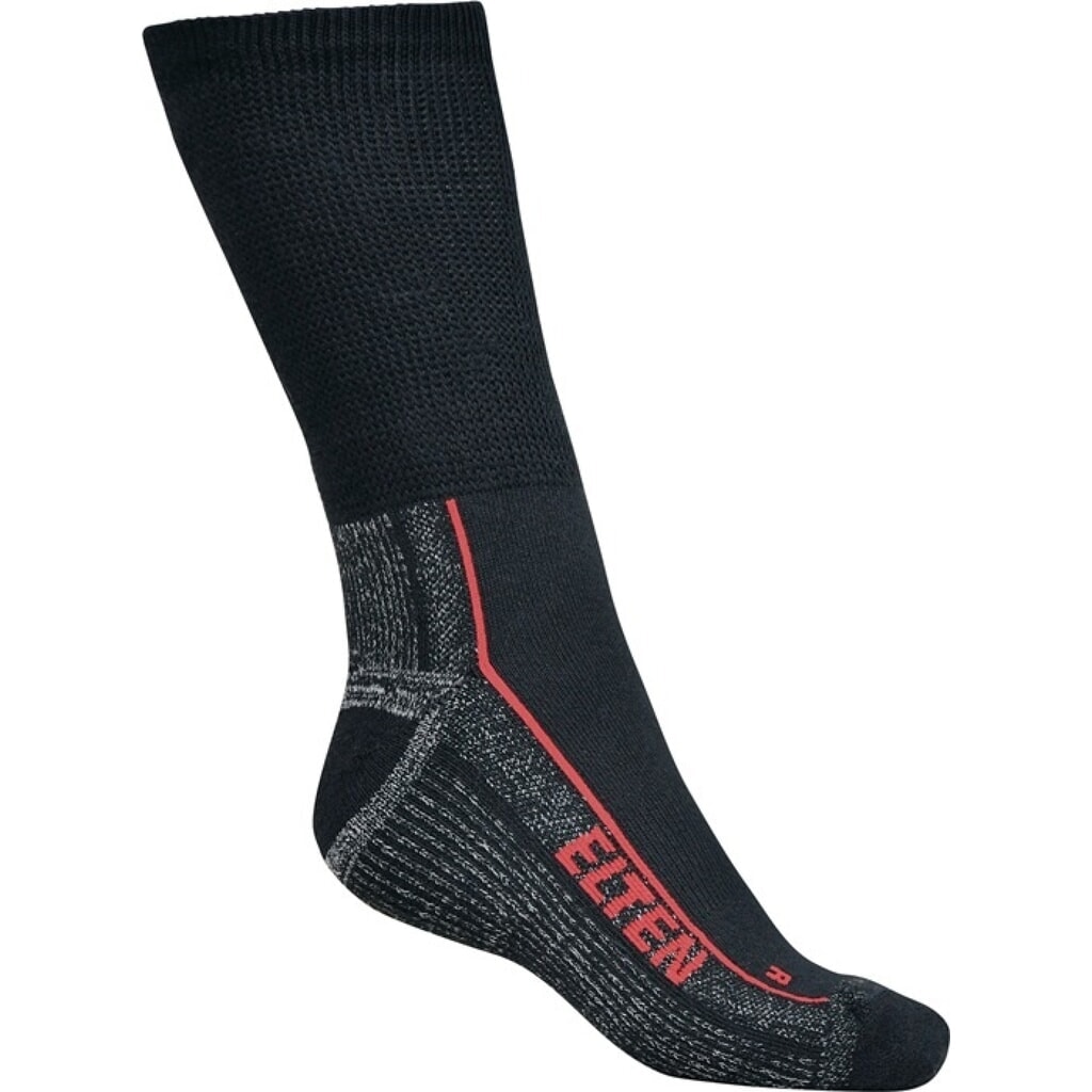 Produktabbildung: ELTEN Funktionssocke Perfect Fit Socks ESD (Carbon), Größe 39-42 schwarz/grau