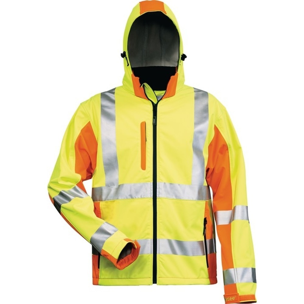 Produktabbildung: ELYSEE Warnschutz-Softshelljacke JIM Gr.XL