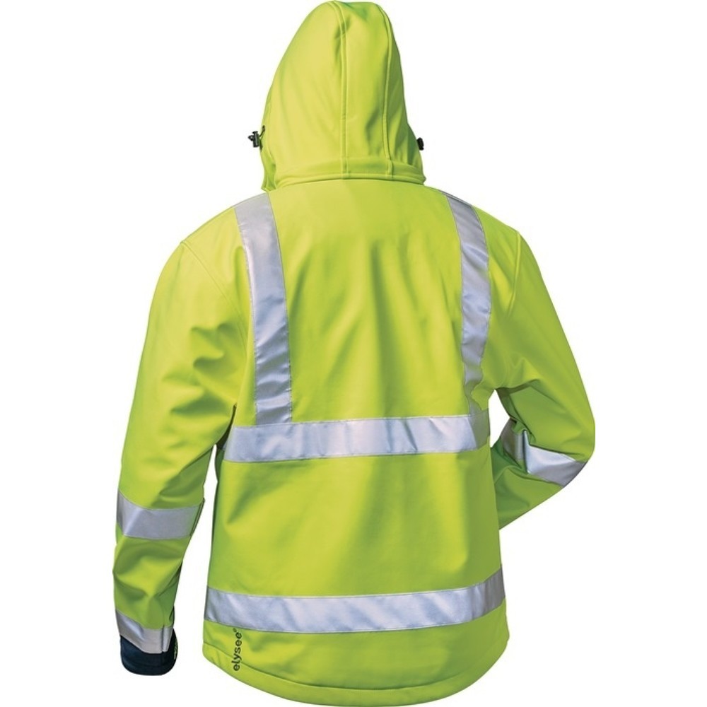 Produktabbildung Nr. 2: elysee® Warnschutz-Softshelljacke LIAM, Größe L, fluoreszierend gelb/marine