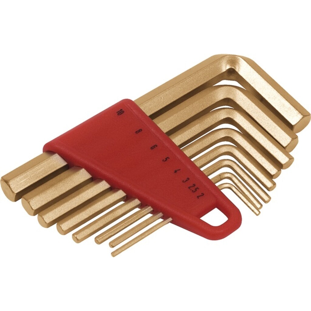 Sechskantwinkelschraubendrehersatz 8-teilig SW 2 - 10 mm Produktabbildung: Sechskantwinkelschraubendrehersatz 8-teilig SW 2 - 10 mm