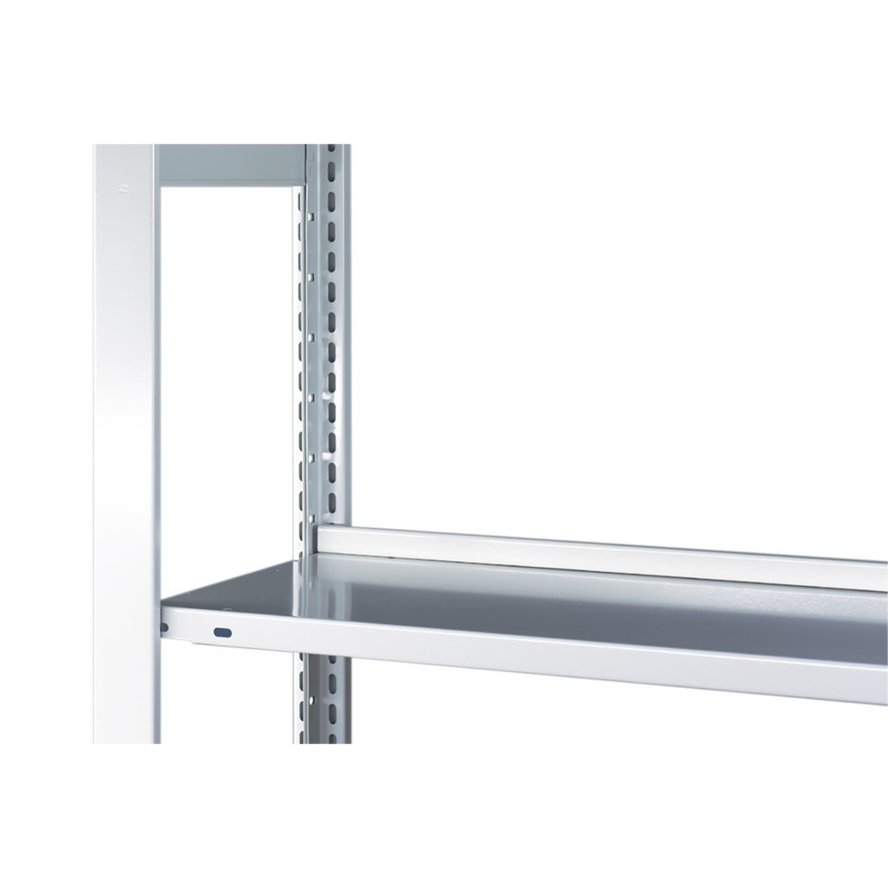 Produktabbildung: Endschlagseite für META Fachbodenregal, verzinkt, LxH 1.000 x 20 mm