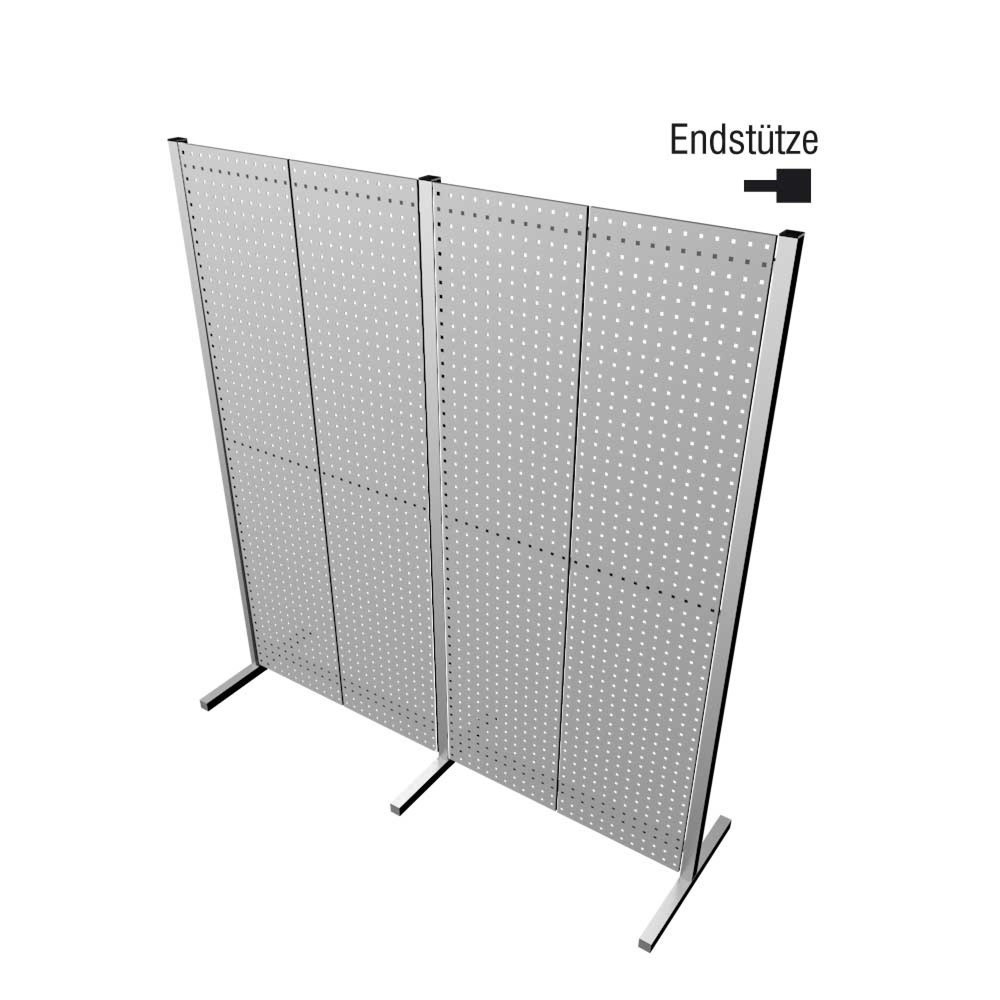 Produktabbildung: Kappes RasterPlan Endstütze für Loch-/Schlitzplatten, BxT 50 x 600 mm