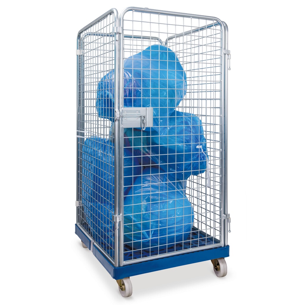 Entsorgungs-Rollcontainer, Höhe 1.200 mm, Polypropylen-Bereifung Produktabbildung: Entsorgungs-Rollcontainer, Höhe 1.200 mm, Polypropylen-Bereifung