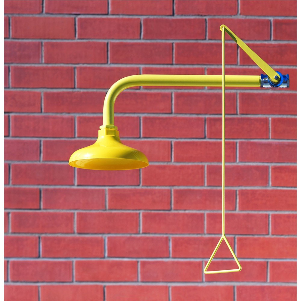 Produktabbildung: Erbstößer® Körperdusche, DIN EN 15154-1/-5, Wandmontage, Kunststoff-Duschkopf